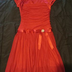 Red girls Christmas dress